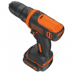 Black & Decker BDCDD12-QW drill Keyless Black, Orange