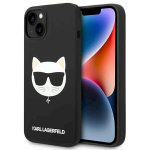 Karl Lagerfeld KLHMP14MSLCHBK Silicone Choupette Hardcase for iPhone 14 Plus / 15 Plus 6.7" / black