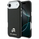 Case Karl Lagerfeld Karl & Choupette Head Pins Saffiano MagSafe for iPhone Air / black