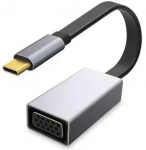 Platinet Multimedia Adapter Type-C to VGA (1080P*60Hz) Adapteris Melns