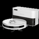 Robot Cleaner w/Dust Collector, white, 2in1 and dust tank, 4000pa, 3200mAh battery