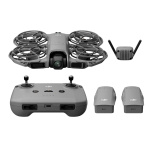 Quadcopter drone DJI Neo 2 Fly More Combo &mdash; 4 rotors, 12 MP camera, 2688&times;1512 video, 1606 mAh battery, 49 GB internal memory, Black/Grey