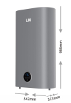 LIN LIFVD1SMGY 80L UNIVERSAL grey electric water heater with Wi-Fi