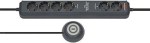 Brennenstuhl Eco-Line Comfort black S 6x plug