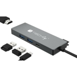Techly USB-C jaotur 4-&uuml;hes