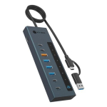 USB-jaotur Icy Box ICY BOX IB-HUB1743-CPD 9-&uuml;hes jaotur PD ja USB-C/USB-A-ga