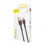 Baseus Type-C Cafule kaabel 3A 1m Red + Black (CATKLF-B91)