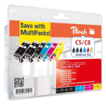 Peach tindikassett Canon PG-5XL/CLI-8 MultiPack Plus 2x must, ts&uuml;aan, magenta, kollane taaskasutatud