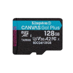 Kingston Canvas Go! Plus 128 GB microSDXC (Black, UHS-I U3, Class 10, V30, A2)