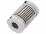 Coupling | &Oslash;1: 10mm | &Oslash;2: 8mm | Mat: aluminium,stainless steel