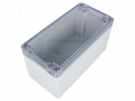 Enclosure: multipurpose | X: 80mm | Y: 160mm | Z: 85mm | polycarbonate