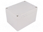 Enclosure: multipurpose | X: 90mm | Y: 120mm | Z: 80mm | 1554 | ABS | grey