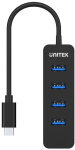 Unitek H1117B Hub USB-C, 4 porty USB 3.1, aktywny, 10 W