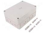 Enclosure: multipurpose | X: 130mm | Y: 180mm | Z: 84mm | TK PS | grey