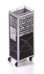 TROIKA MINI TROLLEY pen/pencil holder Metal Black, White