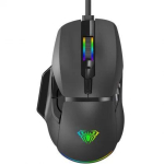 Computer mouse AULA F815 RGB Wired Gaming mouse Black