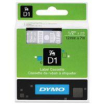 Printers Dymo  DYMO D1-Schriftband 12mmx7m White auf transparent
