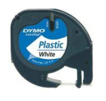 Printers Dymo  DYMO LetraTag Etiketten Plastik 12mmx4m black auf White