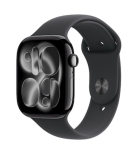 Nutikell Apple Watch 11 GPS + Cellular 46mm Jet Black Alu Sport Rihm M/L Black (MFC44ZR/A)