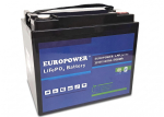Akumulator LiFePO4 EUROPOWER serii LFP 12,8V 60Ah Bluetooth, mata grzewcza (Żywotność ~4000 cykli)