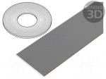 Wire: ribbon | 1.27mm | stranded | Cu | 50x28AWG | unshielded | PVC | grey