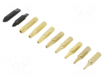 Kit: screwdriver bits | Phillips,Torx&reg; with protection,slot