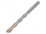 Drill bit | for concrete | &Oslash;: 10mm | L: 120mm | metal | cemented carbide
