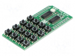 Click board | 16-button keypad | SPI | HC165AG | 3.3/5VDC
