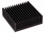 Heatsink: extruded | black | L: 48.3mm | W: 48.3mm | H: 16.51mm | anodized