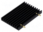 Heatsink: extruded | grilled | TO218,TO220,TO247,TO248,TO3P | black