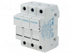 Fuse holder | cylindrical fuses | 10,3x38mm | Mounting: DIN | 30A