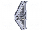 Splice terminal: rail | 1.5mm2 | ways: 1 | terminals: 32 | grey | 250VAC