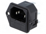 Connector: AC supply | socket | male | 10A | 250VAC | IEC 60320 | UL94V-0