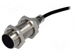 Sensor: inductive | Output conf: PNP / NO | 0&divide;5mm | 10&divide;30VDC | M18