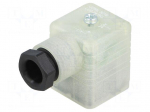 Connector: valve connector | plug | form A | 18mm | female | PIN: 4 | 8A