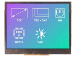 Display: TFT | 3.5" | 320x240 | Illumin: LED | Dim: 76.9x63.9x6.47mm