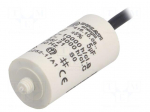 Capacitor: motors, run | 5uF | 425VAC | &Oslash;28x55mm | -25&divide;85&deg;C | &plusmn;5%