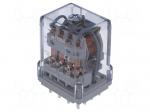 Relay: electromagnetic | 4PDT | Ucoil: 24VAC | 10A/250VAC | 10A/24VDC