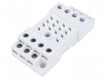 Socket | PIN: 14 | 10A | 250VAC | Mounting: DIN | Leads: screw terminals