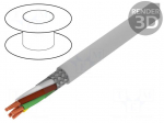 Wire | BiT LiHCH | 5x1,5mm2 | tinned copper braid | LSZH | grey