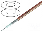 Wire: coaxial | RG316U | 1x50&Omega; | stranded | CCS | PVC FirestoP&reg; | 100m