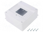 Enclosure: for modular components | IP20 | white | No.of mod: 6 | 400V