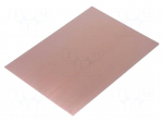 Laminate | FR4 | 1mm | L: 297mm | W: 210mm | Coating: copper
