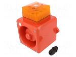 Signaller: lighting-sound | 230VAC | siren,flashing light | amber