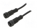 Cable: for sensors/automation | PIN: 4 | M12-M12 | D code-Ethernet
