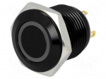 Switch: vandal resistant | Pos: 2 | SPST-NO | 2A/36VDC | IP65 | OFF-(ON)
