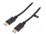 Cable | DisplayPort 1.4 | DisplayPort plug,both sides | 1m | black