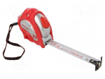 Measuring tape | L: 5m | Class: II | white | double-sided | measure