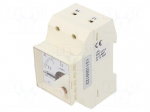 Ammeter | for DIN rail mounting | I AC: 0&divide;1.5A | True RMS | Class: 1.5