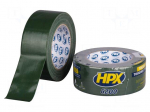 Tape: duct | W: 48mm | L: 25m | Thk: 0.3mm | green | natural caoutchouc